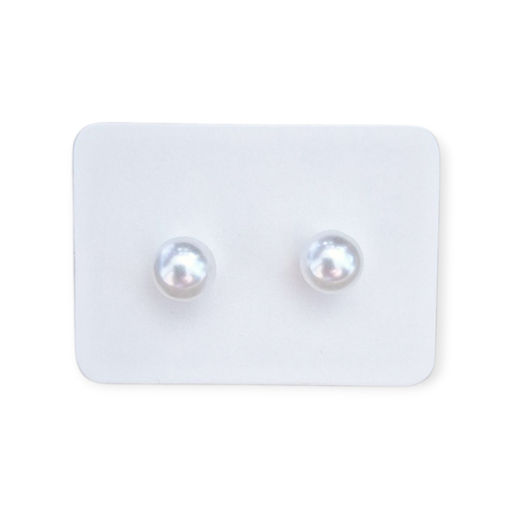 3 For $15 Small Elegant Pearl Tone Stud Earrings